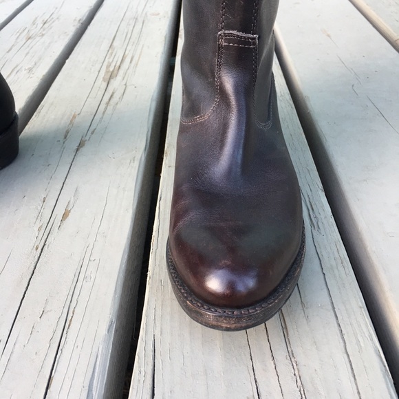 Frye Campus stitching boot burnt red - Picture 12 of 14